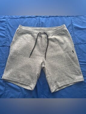 Polo by Ralph Lauren Gray Athletic Drawstring Shorts with Black Cord